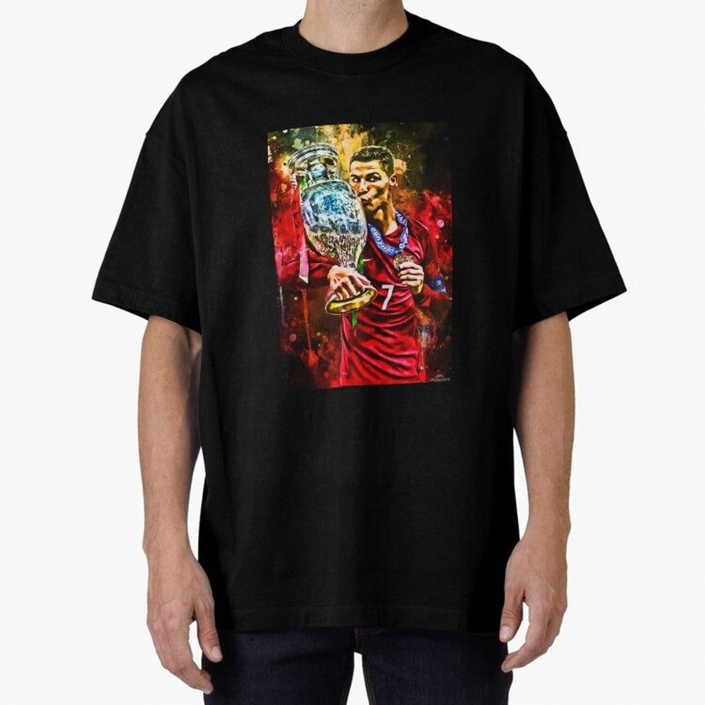 Christiano Ronaldo Oversized T-Shirt Experience FIFA World Cup 2026 Group Stage for Fans of CR7 and England and Germany, Bringing Supporter Pride, Iconic Celebrations, Legendary Names and Global Match Day Energy; Great for Supporters Who Love