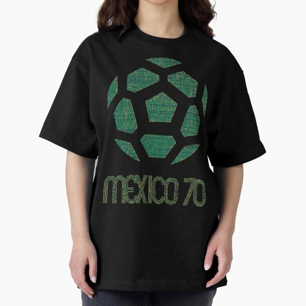 Mexico 70 World Cup Oversized T-Shirt Support Iconic Players in Match Day Hype around FIFA World Cup 2026 Group Stage, Cristiano Ronaldo, Spain, Football Passion, Legendary Performances, Festival Vibes and Supporter Community; Made for Collectors