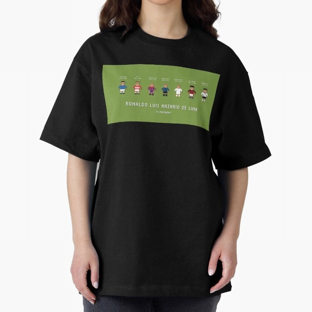 Ronaldo R9 Clubs Oversized T-Shirt Bring International Match Energy to FIFA World Cup 2026 Highlighting Messi and Cristiano Ronaldo, Brazil Energy, Soccer Culture, Superstar Moments, National Team Dreams and Competitive Fire; Great for Watch