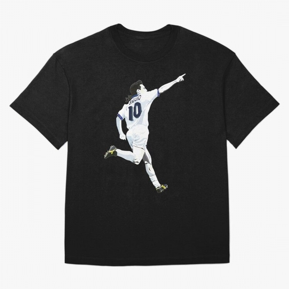 Roberto Baggio - Italy | Mbappe gift Oversized T-Shirt Celebrate Rivalries and Pride in Match Day Hype around FIFA World Cup 2026 USA Canada Mexico, Neymar, Spain, Goal Celebration Energy, Supporter Heritage, Football Icons and Worldwide Tournament