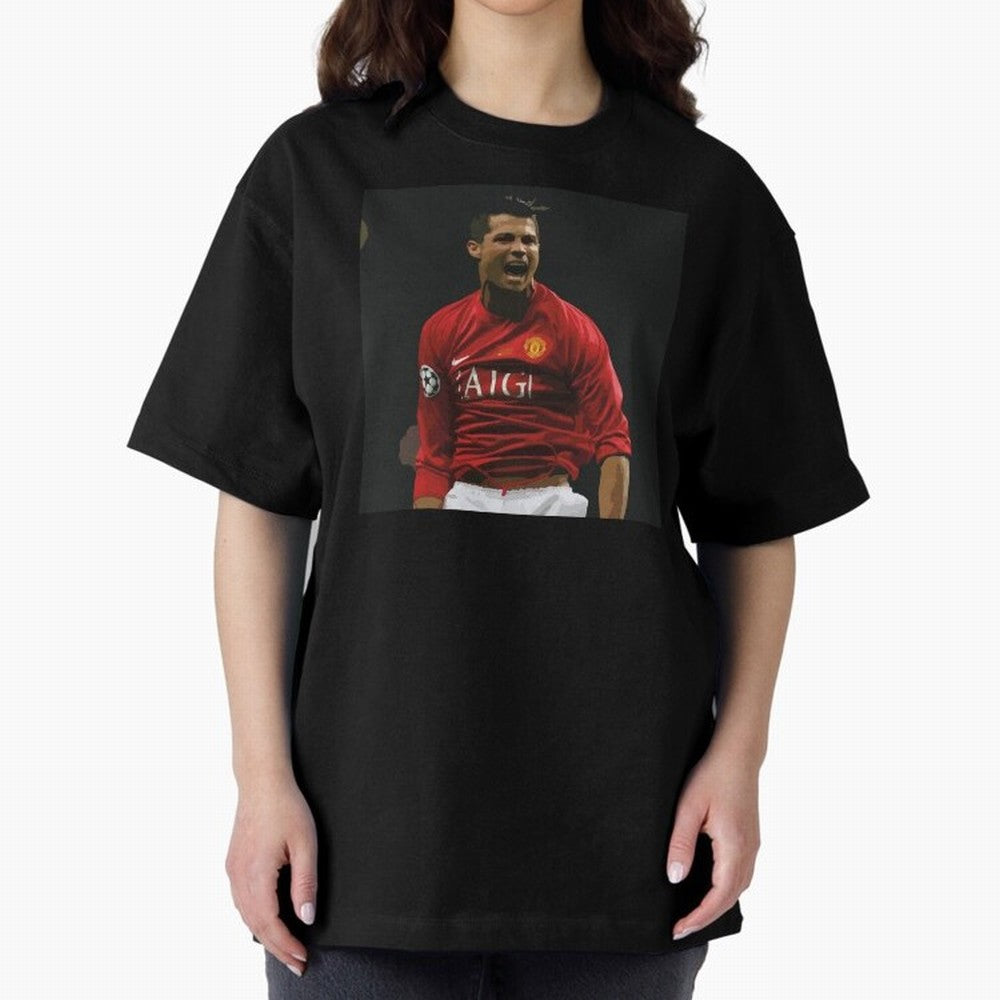 The Manchester United bug 2008 Oversized T-Shirt Join the Global Buzz around the FIFA World Cup 2026 Journey through Messi and Cristiano Ronaldo Highlights, Spain and Netherlands Pride, Goal Celebration Energy, Supporter Heritage, Football Icons