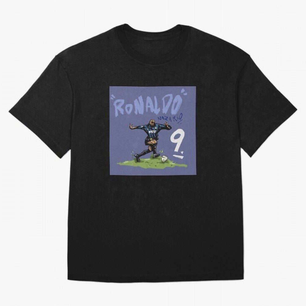 Ronaldo Nazario. Oversized T-Shirt Build Global Football Passion for FIFA World Cup 2026 USA Canada Mexico, with Haaland and Mbappe, Argentina and Brazil, Game Day Rituals, Football Legends, Country Pride and the Road to the Final; Perfect for