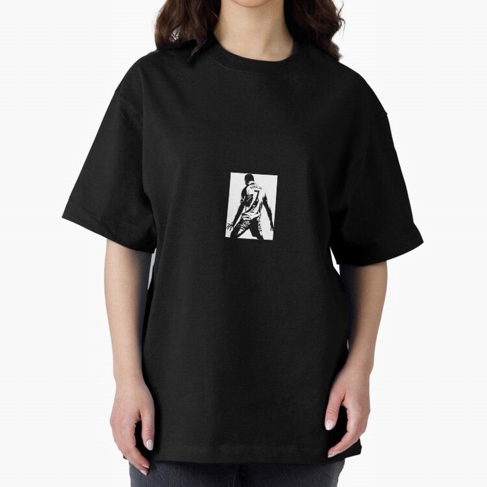 Ronaldo sticker Oversized T-Shirt Represent Fans Who Live for FIFA World Cup 2026 USA Canada Mexico for Fans of Neymar and Argentina, Bringing Football Passion, Legendary Performances, Festival Vibes and Supporter Community; Ideal for Passionate