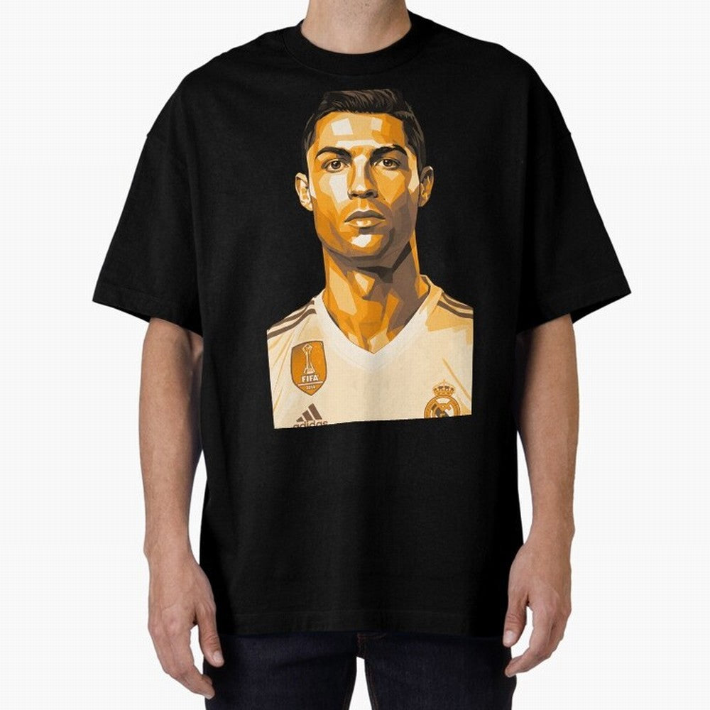 Ronaldo Oversized T-Shirt Celebrate National Team Dreams in Match Day Hype around FIFA World Cup 2026 USA Canada Mexico, CR7, France and Portugal, Match Day Excitement, Supporter Culture, Golden Goals and Global Football Passion; Perfect for People