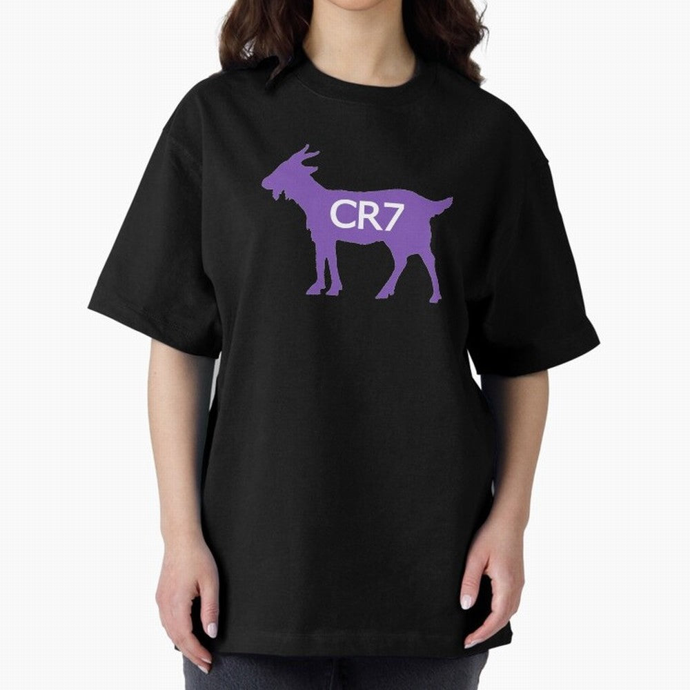 CR7 GOAT Purple Oversized T-Shirt Elevate Match Day Hype around FIFA World Cup 2026, CR7, England and Germany, Supporter Pride, Iconic Celebrations, Legendary Names and Global Match Day Energy; Built for Supporters Chasing Trophy Dreams, Final