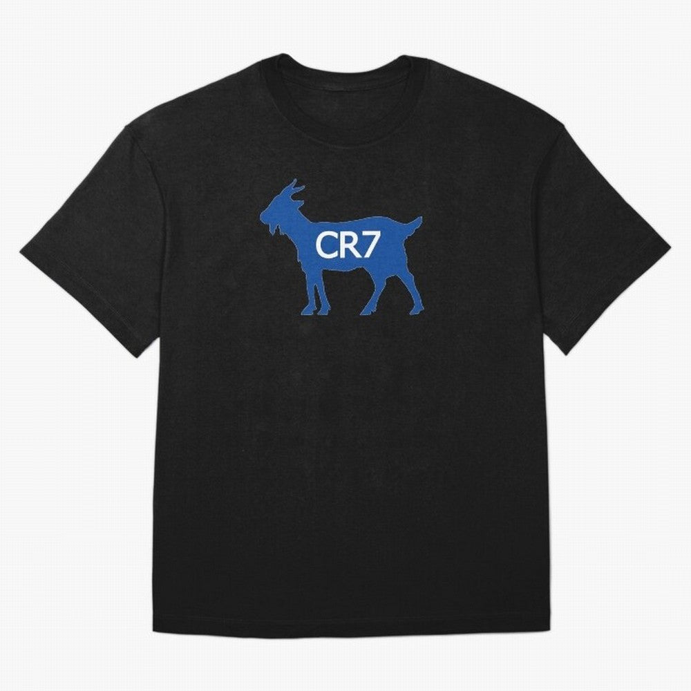 CR7 GOAT Blue Oversized T-Shirt Honor Champions and Dreams in Match Day Hype around FIFA World Cup 2026 USA Canada Mexico, Messi, Spain, Football Festival Excitement, Trophy Ambitions, Country Rivalries and Star Player Buzz; Built for Supporters