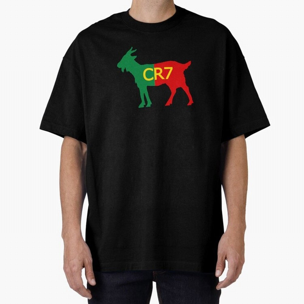 CR7 GOAT Tuga 2 Oversized T-Shirt Join Match Day Hype around FIFA World Cup 2026, Haaland and Mbappe, England, Championship Spirit, Famous Goals, Roaring Crowds and International Football Unity; Built for Supporters Chasing Trophy Dreams, Final
