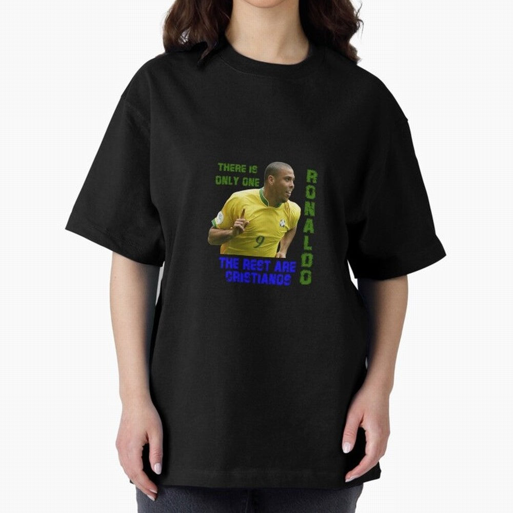 There is only one Ronaldo, the rest are Cristianos - Ronaldo Football Meme Oversized T-Shirt Back Your Heroes with Global Football Passion for FIFA World Cup 2026 USA Canada Mexico, Driven by Mbappe, England, France and Netherlands, Football