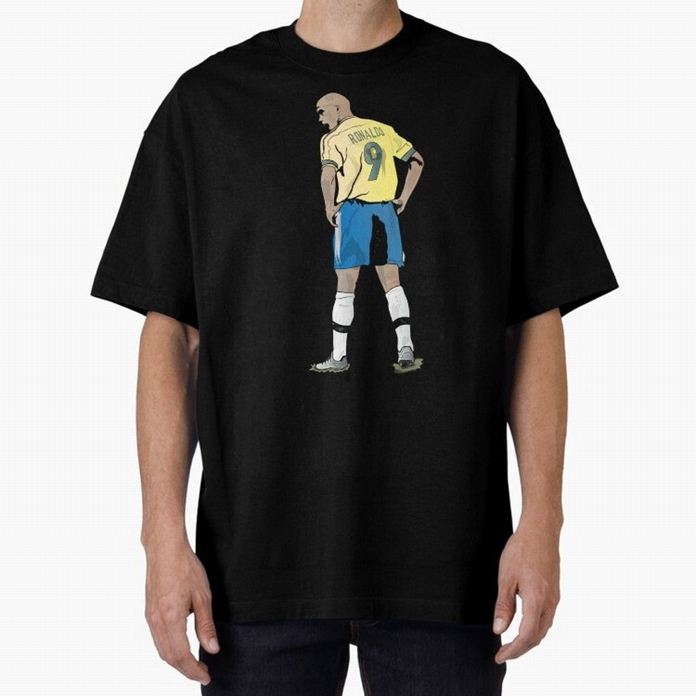 RONALDO NAZARIO 9 Oversized T-Shirt Keep Football History Alive during Match Day Hype around FIFA World Cup 2026, Messi, CR7 and Mbappe, France and Portugal, Match Day Excitement, Supporter Culture, Golden Goals and Global Football Passion; Made