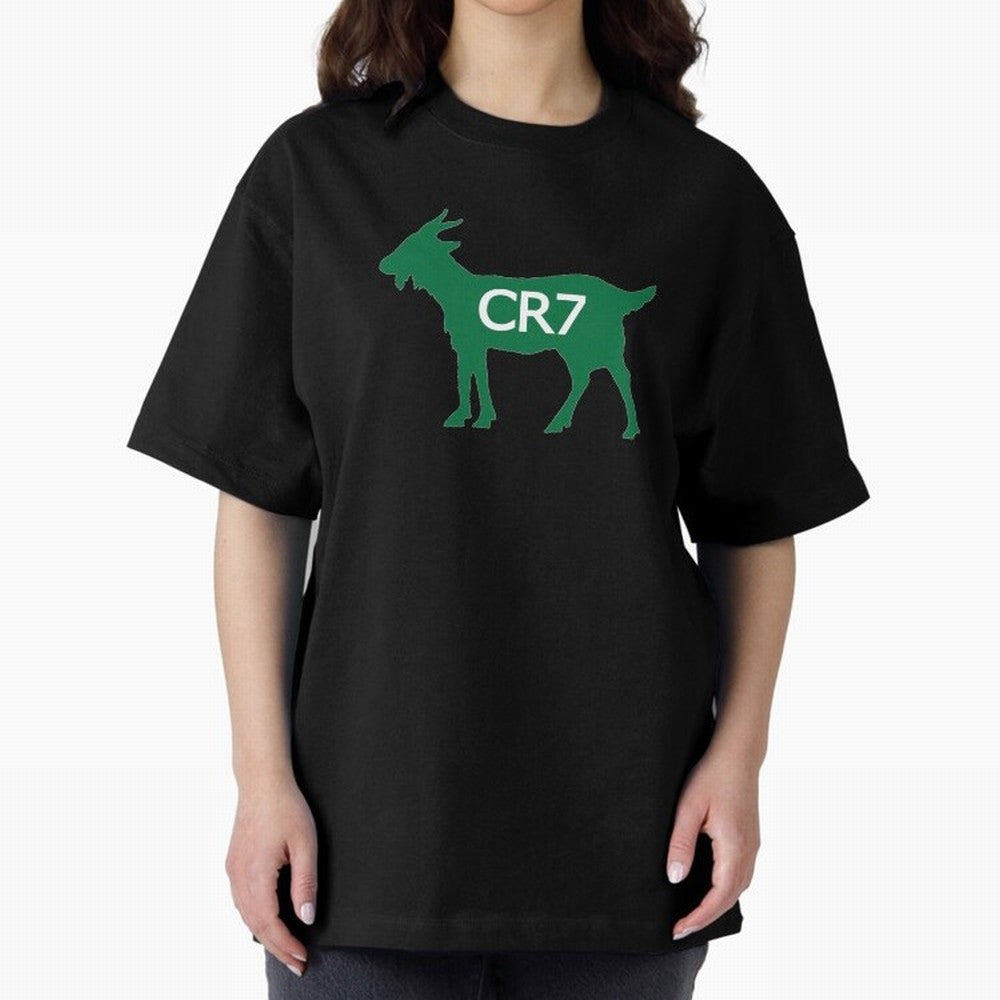 CR7 GOAT Saudi Arabia Oversized T-Shirt Back the Journey through Match Day Hype around FIFA World Cup 2026 USA Canada Mexico, CR7, Brazil, Stadium Chants, National Pride, Trophy Dreams and Unforgettable Football Memories; Perfect for People Who