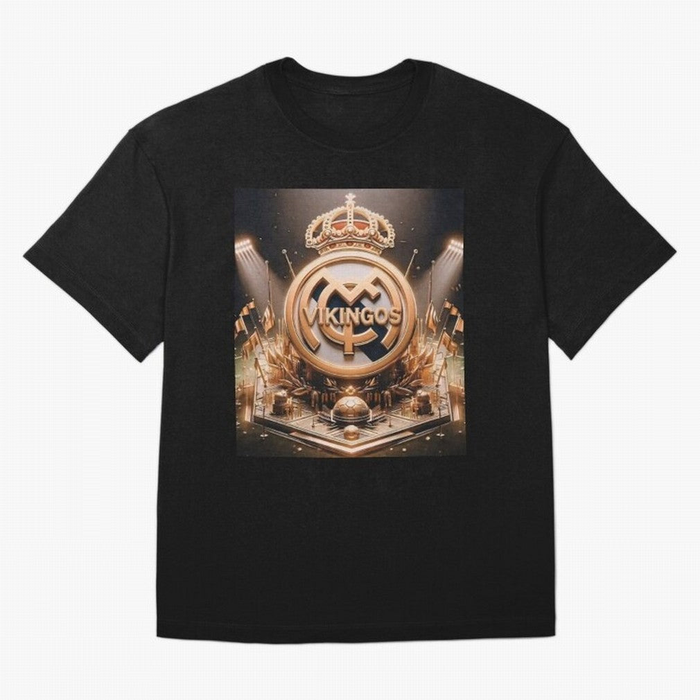Vikings Oversized T-Shirt Celebrate Golden Goal Energy in Global Football Passion for FIFA World Cup 2026 Group Stage, Filled with Messi and Cristiano Ronaldo, Argentina, France and Brazil, Tournament Hype, Historic Matchups, Family Viewing Parties