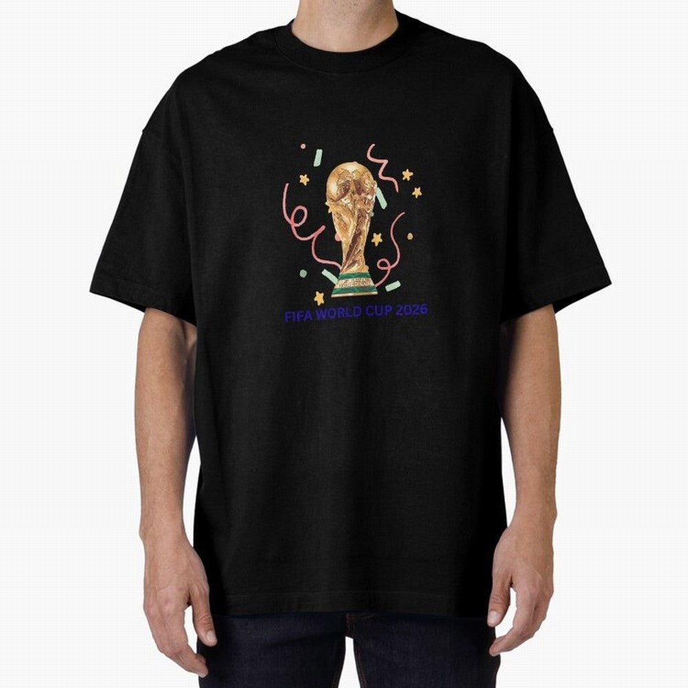 FIFA World Cup 2026 Oversized T-Shirt Experience FIFA World Cup 2026 Group Stage for Fans of CR7 and England and Germany, Bringing Supporter Pride, Iconic Celebrations, Legendary Names and Global Match Day Energy; Great for Supporters Who Love