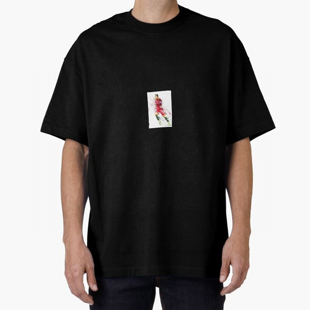 Ronaldo sticker Oversized T-Shirt Honor FIFA World Cup 2026 for Fans of Mbappe and France, Bringing Stadium Chants, National Pride, Trophy Dreams and Unforgettable Football Memories; Built for Supporters Chasing Trophy Dreams, Final Match