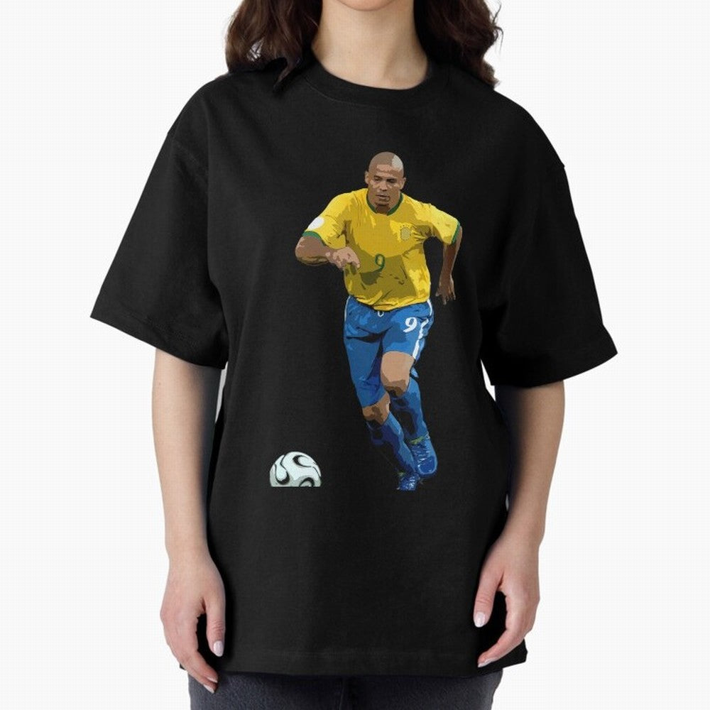 Ronaldo Nazario Oversized T-Shirt Bring a Champion Mindset to Global Football Passion for FIFA World Cup 2026 Group Stage, with Messi, Neymar and Mbappe, Portugal, Spain and Germany, Fan Favorite Moments, National Team Passion, Big Match Drama and