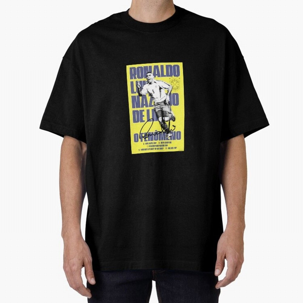 R9 Ronaldo Nazario Oversized T-Shirt Bring International Match Energy to the FIFA World Cup 2026 Journey through Messi and Cristiano Ronaldo Highlights, France and Portugal Pride, Soccer Culture, Superstar Moments, National Team Dreams and