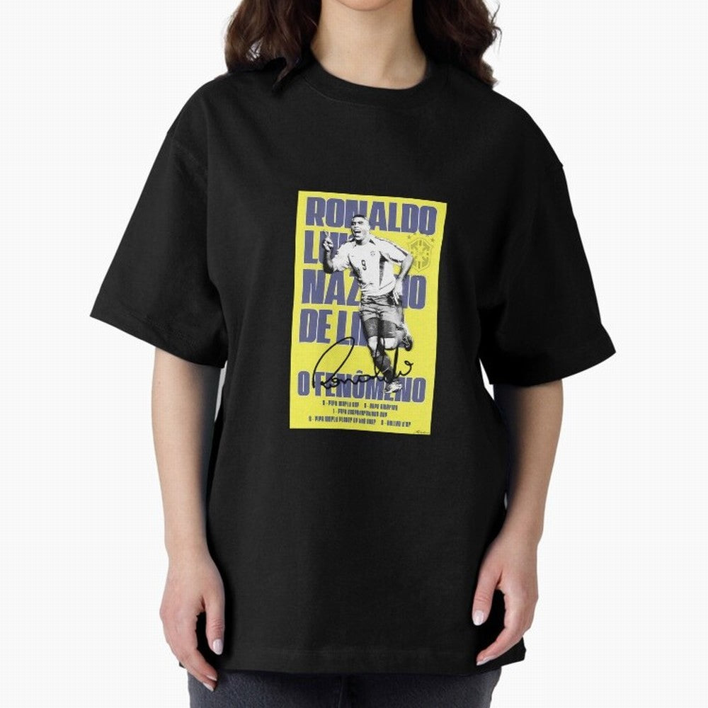 R9 Ronaldo Nazario Oversized T-Shirt Bring International Match Energy to the FIFA World Cup 2026 Journey through Messi and Cristiano Ronaldo Highlights, France and Portugal Pride, Soccer Culture, Superstar Moments, National Team Dreams and