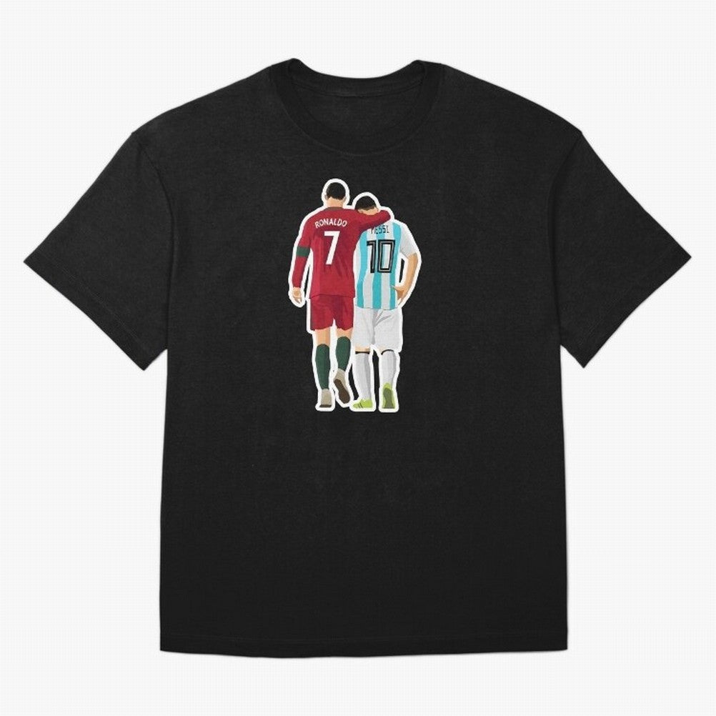 Ronaldo & Messi Oversized T-Shirt Support FIFA World Cup 2026 Group Stage Inspired by CR7 and Messi, Germany Energy, Goal Celebration Energy, Supporter Heritage, Football Icons and Worldwide Tournament Joy; Perfect for Fans, Collectors, Family