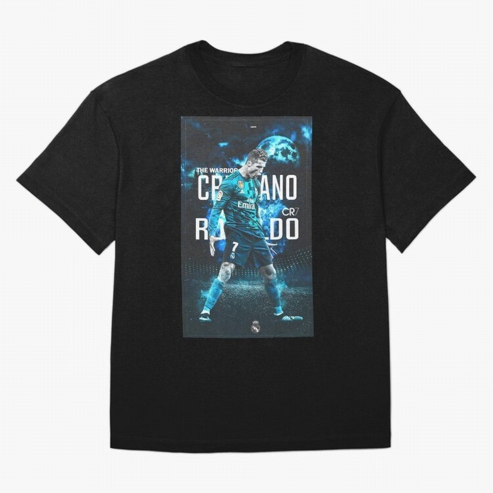 Ronaldo Oversized T-Shirt Spotlight Global Football Passion for FIFA World Cup 2026 USA Canada Mexico, Connected to Mbappe, England and Germany, Tournament Hype, Historic Matchups, Family Viewing Parties and Global Sports Pride; Ideal for