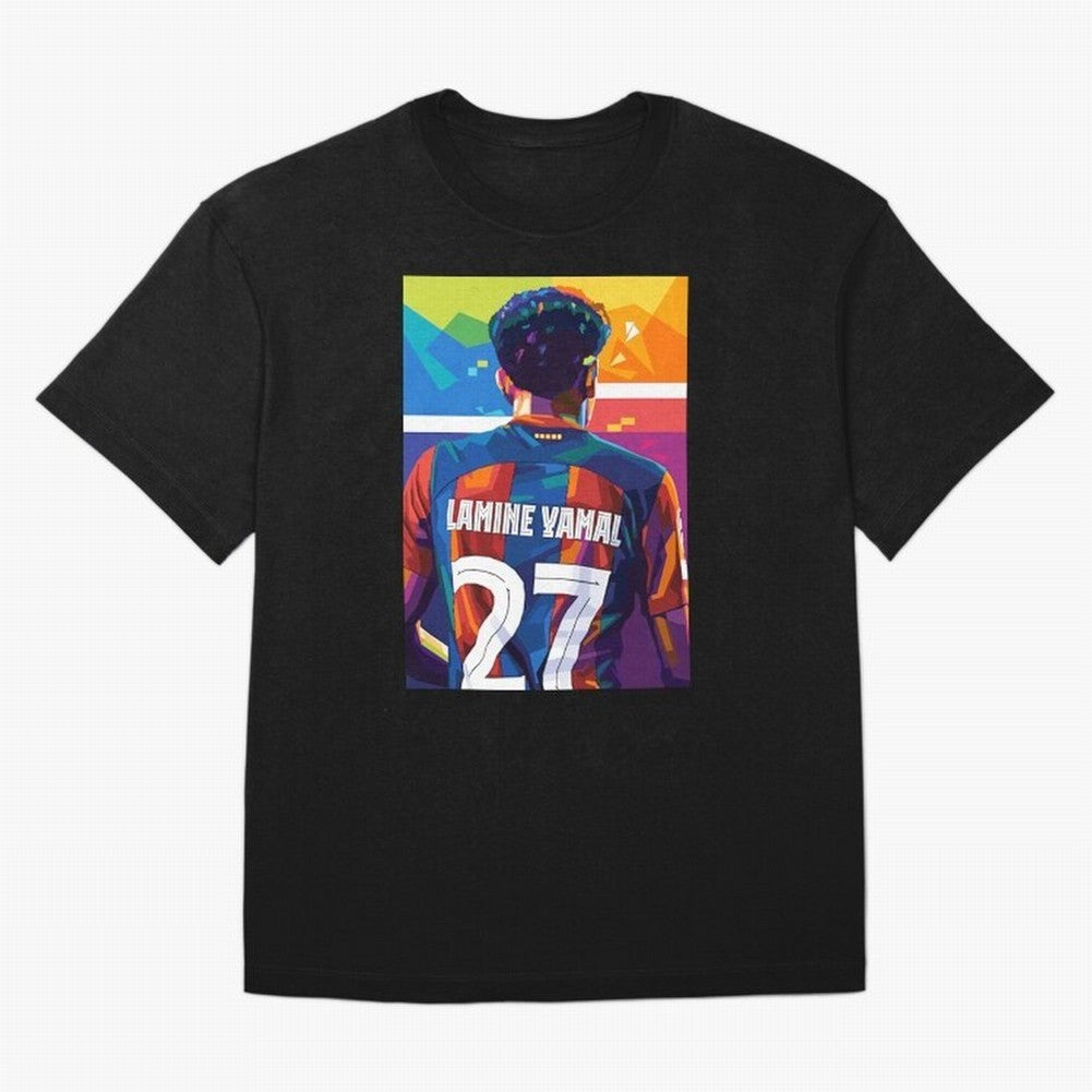 Lamine Yamal Wpap Pop Art Oversized T-Shirt Share the Excitement of FIFA World Cup 2026 Group Stage Built around Haaland and Mbappe, Argentina and Brazil Energy, Soccer Culture, Superstar Moments, National Team Dreams and Competitive Fire; Built