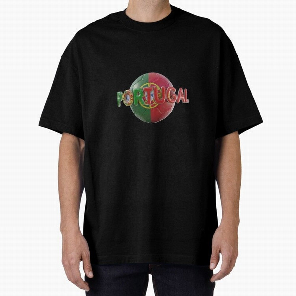 Portugal Soccer World Cup Oversized T-Shirt Back the Journey through Match Day Hype around FIFA World Cup 2026 Group Stage, Neymar, Haaland and Cristiano Ronaldo, Argentina, Retro Football Energy, Iconic Rivalries, Trophy Chase Drama and Stadium