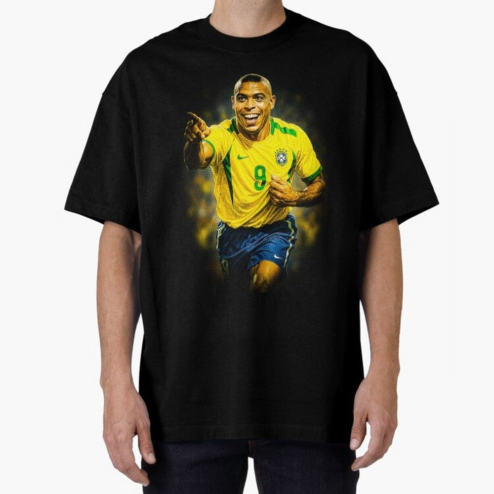 Ronaldo Naz¨¢rio Oversized T-Shirt Support Iconic Players in FIFA World Cup 2026 Spirit, Driven by Brazil, Portugal and Argentina, Messi, Neymar and Mbappe, Tournament Hype, Historic Matchups, Family Viewing Parties and Global Sports Pride; Perfect