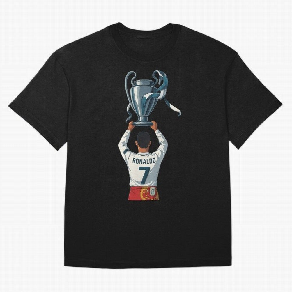 Ronaldo Oversized T-Shirt Celebrate Football Heritage in FIFA World Cup 2026 USA Canada Mexico for Fans of Neymar and Netherlands, Bringing Stadium Memories, Football Loyalty, International Chants and Championship Tradition; Ideal for Passionate