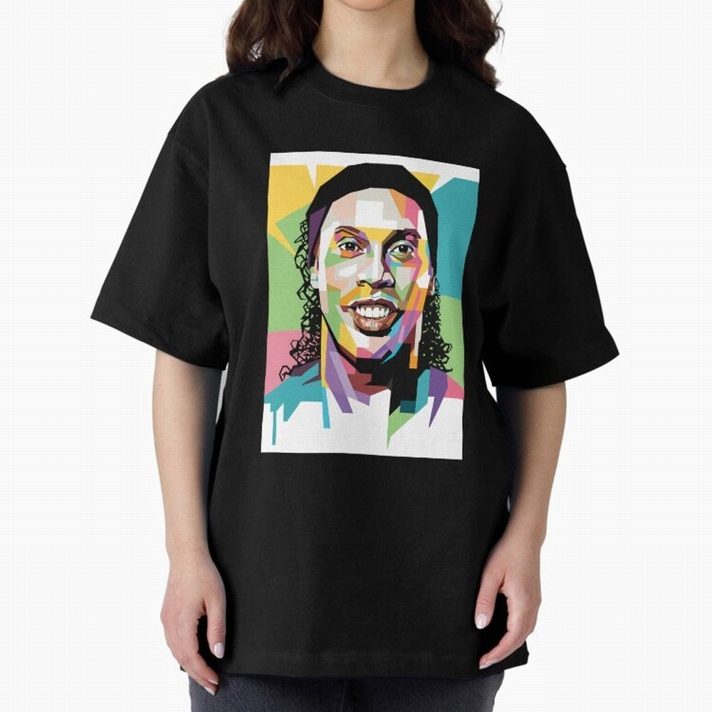 Ronaldo ¨C Legendary Football Star & GOAT Artwork Oversized T-Shirt Spotlight FIFA World Cup 2026 USA Canada Mexico for Fans of CR7 and Messi and Brazil, Portugal and Argentina, Bringing Football Passion, Legendary Performances, Festival Vibes and