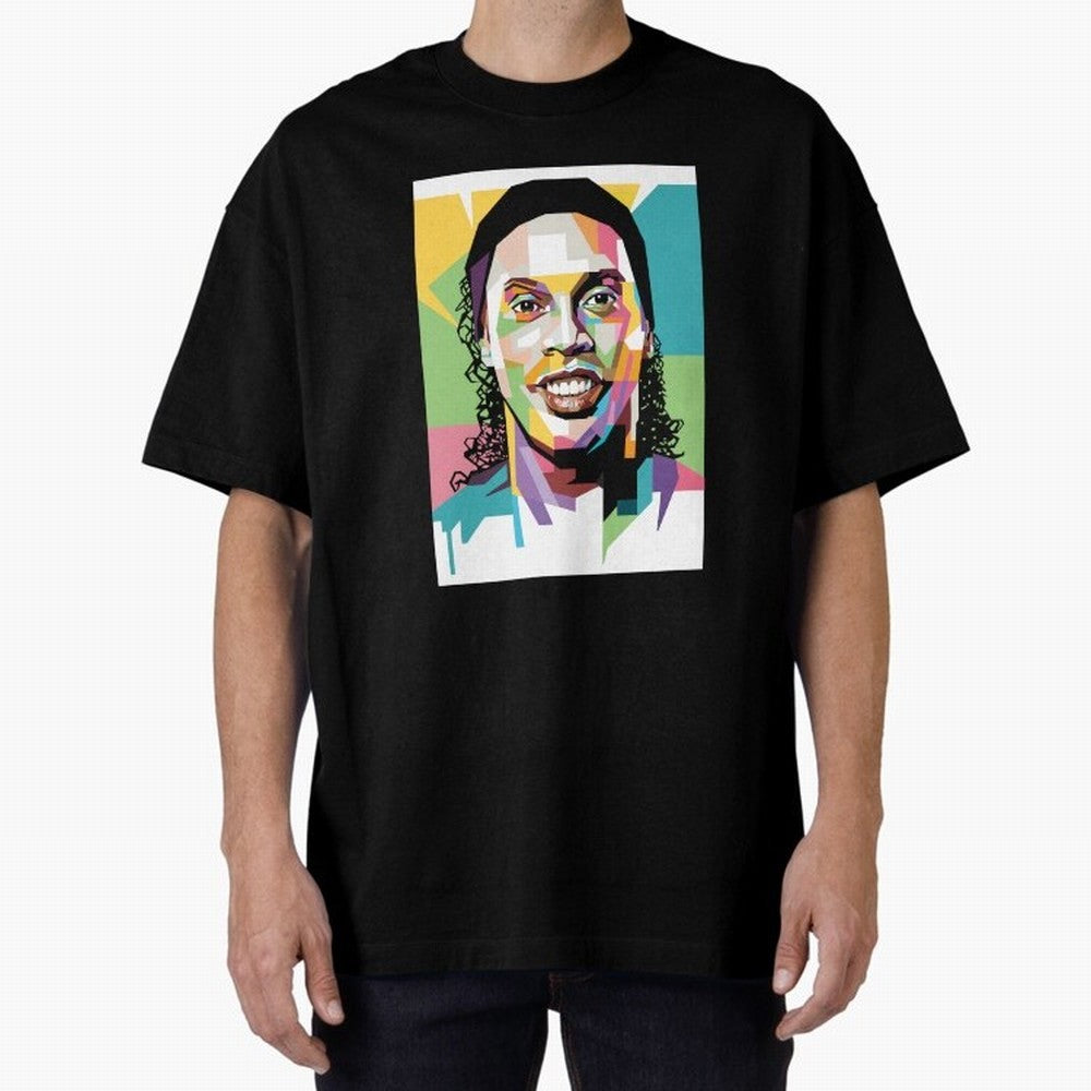 Ronaldo ¨C Legendary Football Star & GOAT Artwork Oversized T-Shirt Spotlight FIFA World Cup 2026 USA Canada Mexico for Fans of CR7 and Messi and Brazil, Portugal and Argentina, Bringing Football Passion, Legendary Performances, Festival Vibes and