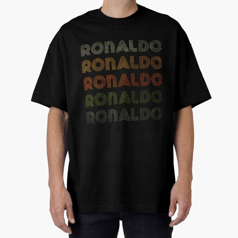 Love Heart Ronaldo Tee GrungeVintage Style Black Ronaldo Oversized T-Shirt Show Your Tournament Heart for FIFA World Cup 2026 Group Stage Spirit, Made for Argentina and Brazil, Mbappe and Neymar, Vintage Soccer Flavor, Modern Football Stars,