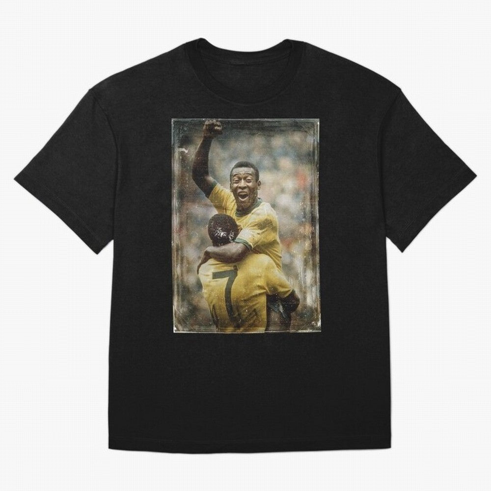 Pele Celebration Vintage Oversized T-Shirt Make Memories around FIFA World Cup 2026 Spirit, Built around Argentina, Cristiano Ronaldo, Haaland and CR7, Global Supporter Spirit, Legendary Goals, National Colors and Tournament Celebration; Ideal for