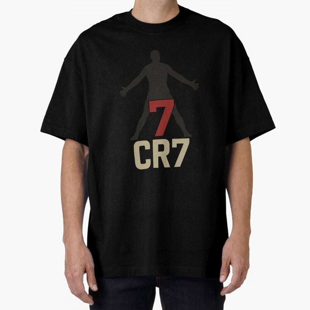 A footballer with a well-known shirt number Oversized T-Shirt Celebrate Classic Football Spirit in FIFA World Cup 2026 USA Canada Mexico Built around CR7 and Messi, Germany Energy, Vintage Soccer Flavor, Modern Football Stars, National Flags and