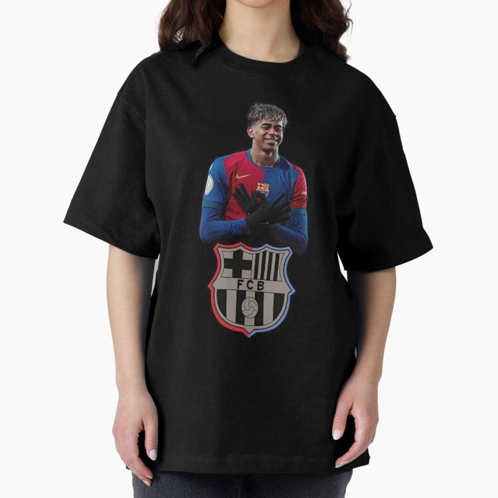 Lamine Oversized T-Shirt Celebrate Golden Goal Energy in FIFA World Cup 2026 USA Canada Mexico Spirit, Inspired by Brazil, Messi and Cristiano Ronaldo, Classic Soccer Heritage, Championship Pressure, Fan Loyalty and International Pride; Made for