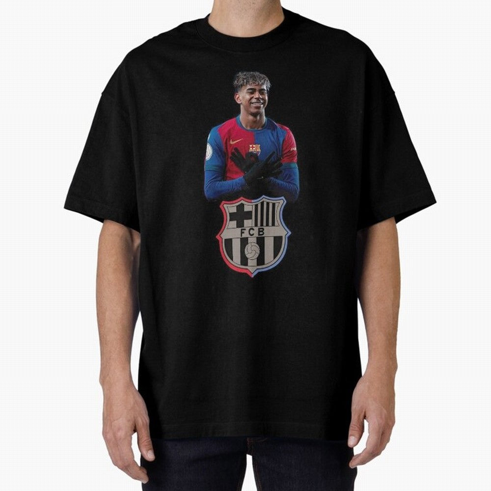 Lamine Oversized T-Shirt Celebrate Golden Goal Energy in FIFA World Cup 2026 USA Canada Mexico Spirit, Inspired by Brazil, Messi and Cristiano Ronaldo, Classic Soccer Heritage, Championship Pressure, Fan Loyalty and International Pride; Made for