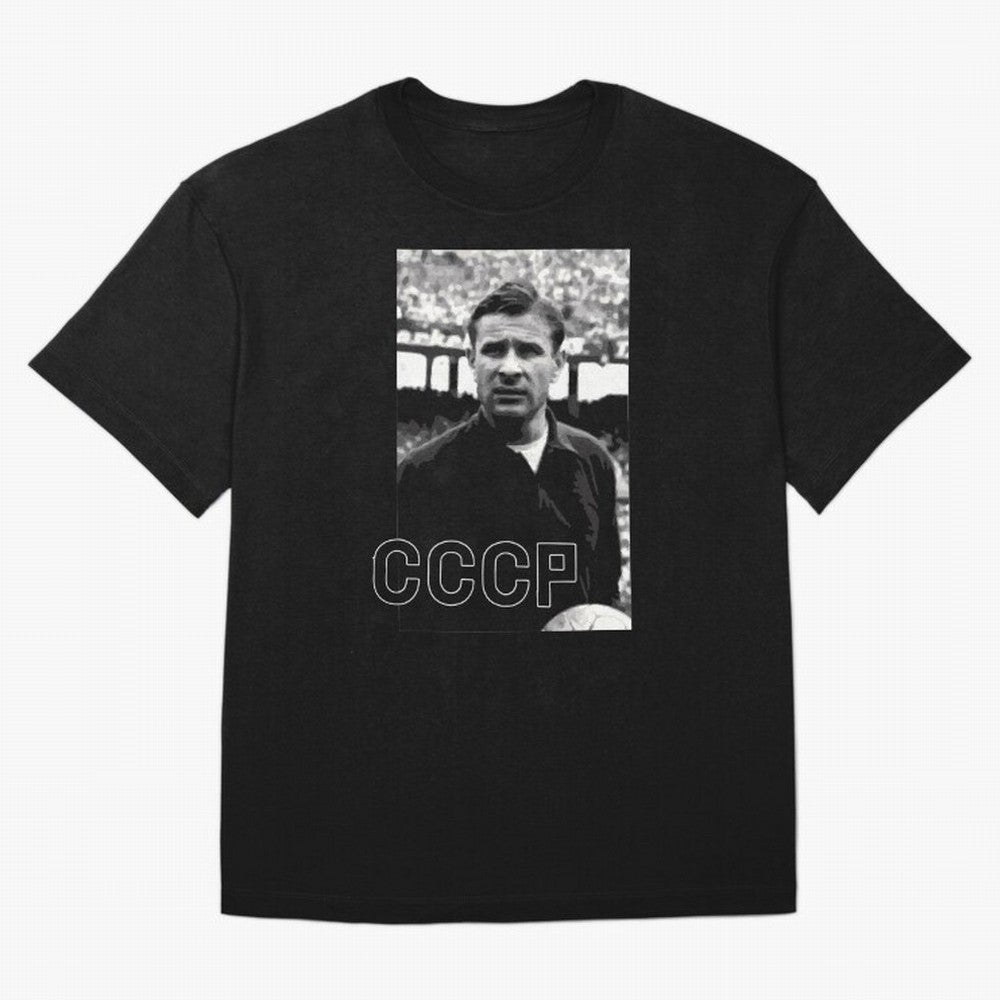 Lev Yashin Football Legends1 Oversized T-Shirt Honor the Football Icons of the FIFA World Cup 2026 Group Stage Journey through Neymar, Haaland and Cristiano Ronaldo Highlights, Argentina, France and Brazil Pride, Retro Football Energy, Iconic