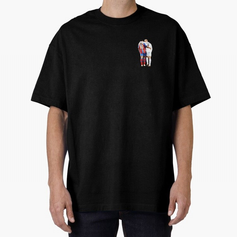 Ronaldinho and R9 Ronaldo Oversized T-Shirt Stand Proud for Match Day Hype around FIFA World Cup 2026, Mbappe, Spain and Netherlands, Vintage Soccer Flavor, Modern Football Stars, National Flags and Final Night Emotion; Great for Supporters Who