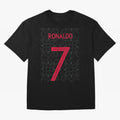 Christiano Ronaldo Portugal Away Jersey 2020 Oversized T-Shirt Enjoy FIFA World Cup 2026 Featuring Mbappe, France and Portugal Energy, Tournament Hype, Historic Matchups, Family Viewing Parties and Global Sports Pride; Created for Match Day