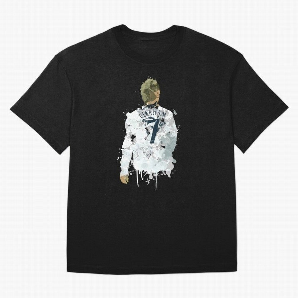 David Beckham England Captain Art Oversized T-Shirt Make Memories around Match Day Hype around FIFA World Cup 2026 USA Canada Mexico, Neymar, Haaland and Cristiano Ronaldo, Spain and Netherlands, Football Passion, Legendary Performances, Festival