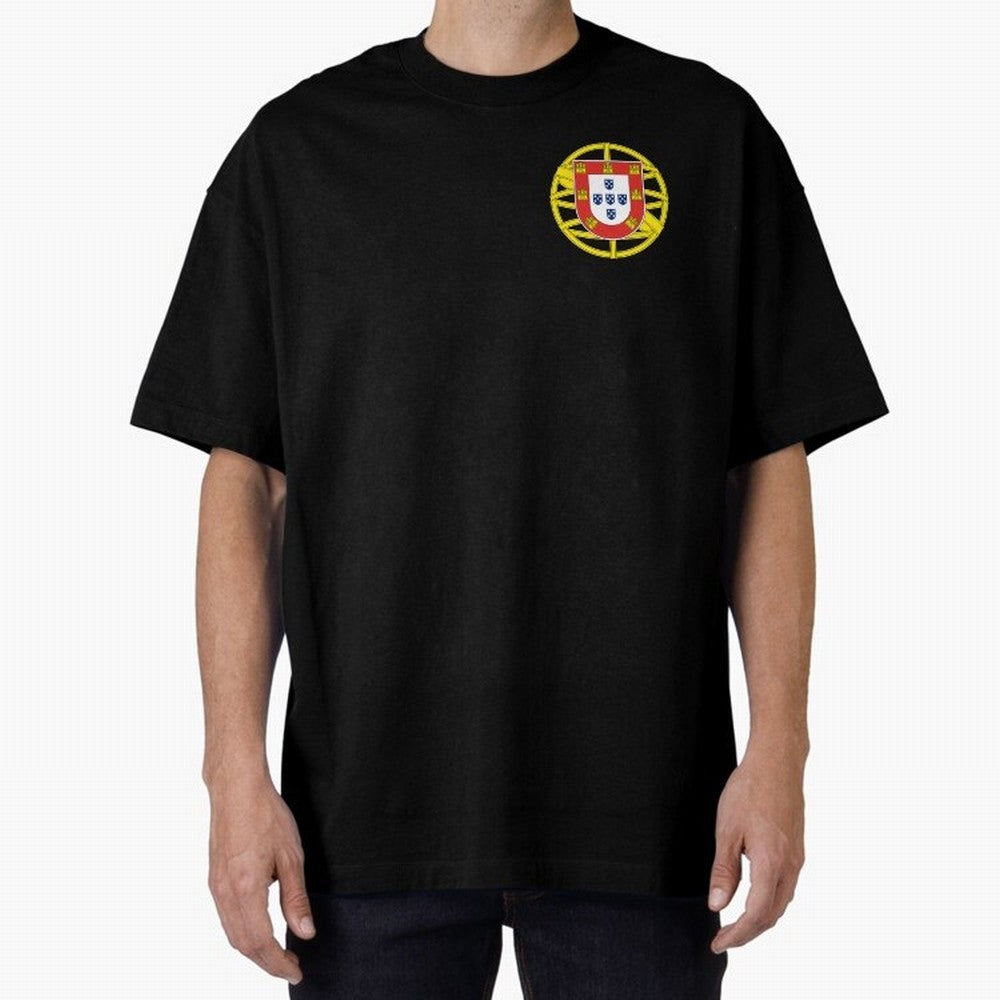 Portugal Coat of Arms Oversized T-Shirt Celebrate Rivalries and Pride in FIFA World Cup 2026 USA Canada Mexico Connected to Mbappe and Neymar, Spain Energy, Stadium Chants, National Pride, Trophy Dreams and Unforgettable Football Memories; Ideal