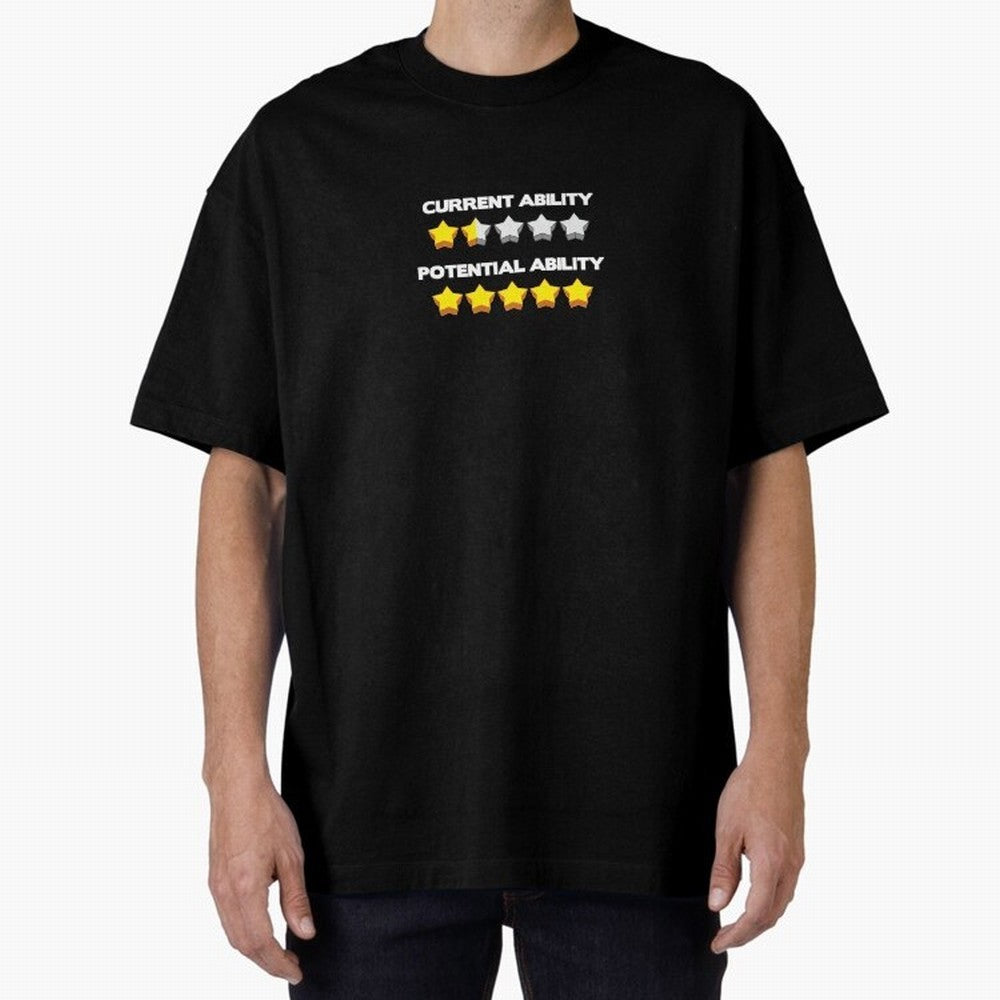 Potential !!!! Oversized T-Shirt Keep the Match Day Mood of FIFA World Cup 2026 USA Canada Mexico Spirit, Celebrating Portugal, Spain and Germany, Haaland and Mbappe, Football Festival Excitement, Trophy Ambitions, Country Rivalries and Star Player