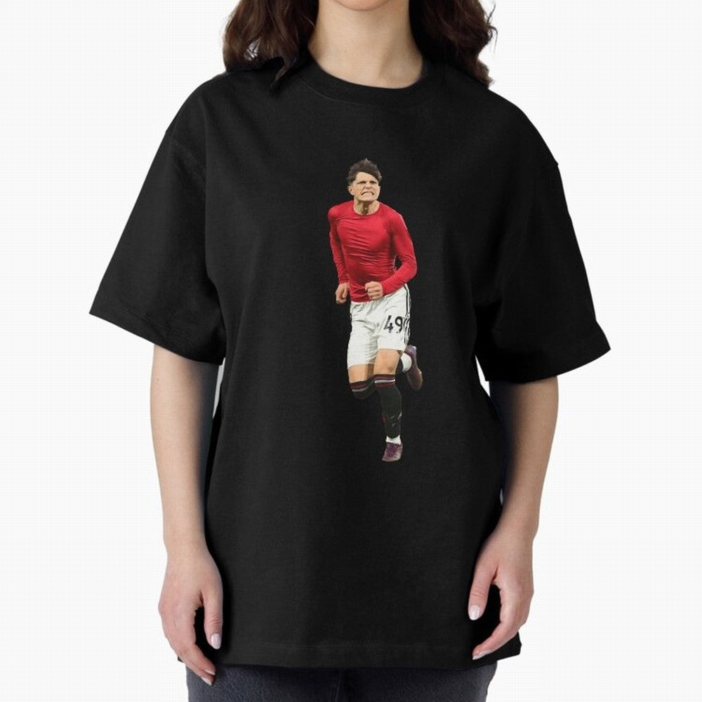 Alejandro Garnacho celebration Oversized T-Shirt Bring Supporter Culture to Match Day Hype around FIFA World Cup 2026, Messi, Neymar and Mbappe, France and Portugal, Fan Favorite Moments, National Team Passion, Big Match Drama and Soccer History;