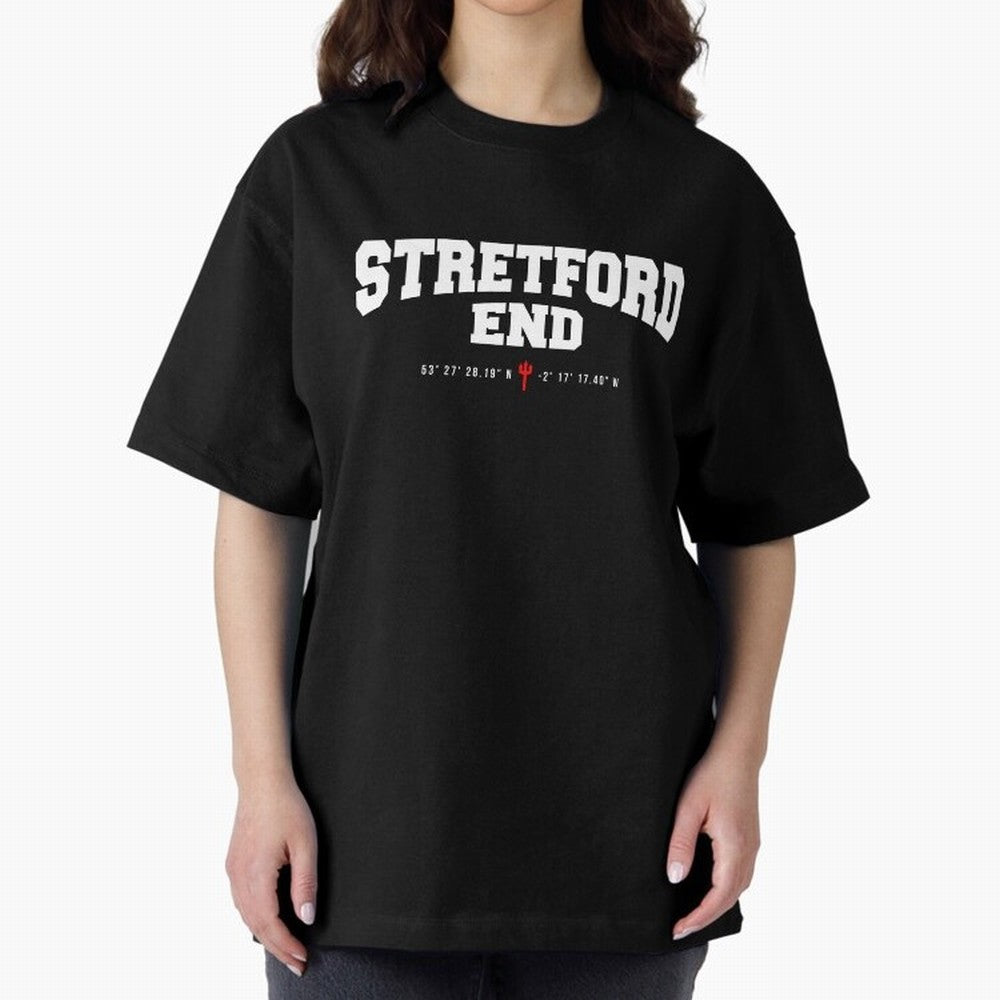 Stretford End - Manchester United Oversized T-Shirt Bring International Match Energy to Global Football Passion for FIFA World Cup 2026, Driven by Messi, Neymar and Mbappe, Germany, Championship Spirit, Famous Goals, Roaring Crowds and