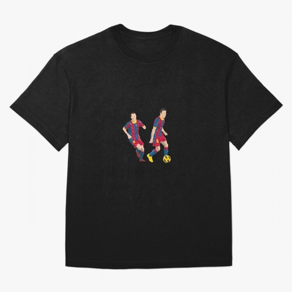 Andres Iniesta and Xavi Minimalist Oversized T-Shirt Bring Bold Fan Energy to FIFA World Cup 2026 Spirit, Built around England, France and Netherlands, Neymar, Soccer Culture, Superstar Moments, National Team Dreams and Competitive Fire; Great for