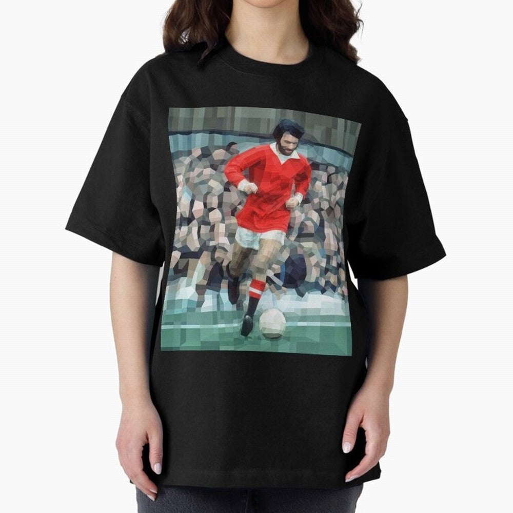 George Best Oversized T-Shirt Bring a Champion Mindset to Global Football Passion for FIFA World Cup 2026, Connected to Mbappe and Neymar, Brazil, Stadium Memories, Football Loyalty, International Chants and Championship Tradition; Built for