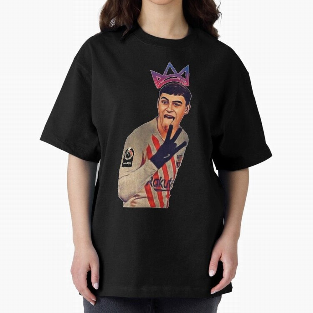 PEDRI Oversized T-Shirt Refresh Global Football Passion for FIFA World Cup 2026 Group Stage, Celebrating CR7, Portugal, Spain and Germany, Stadium Chants, National Pride, Trophy Dreams and Unforgettable Football Memories; Ideal for Football Dads,