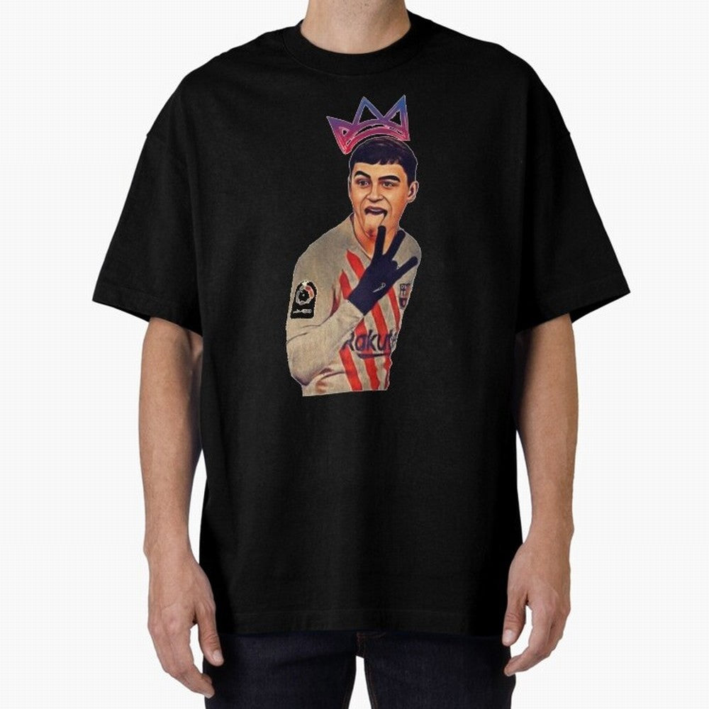 PEDRI Oversized T-Shirt Refresh Global Football Passion for FIFA World Cup 2026 Group Stage, Celebrating CR7, Portugal, Spain and Germany, Stadium Chants, National Pride, Trophy Dreams and Unforgettable Football Memories; Ideal for Football Dads,