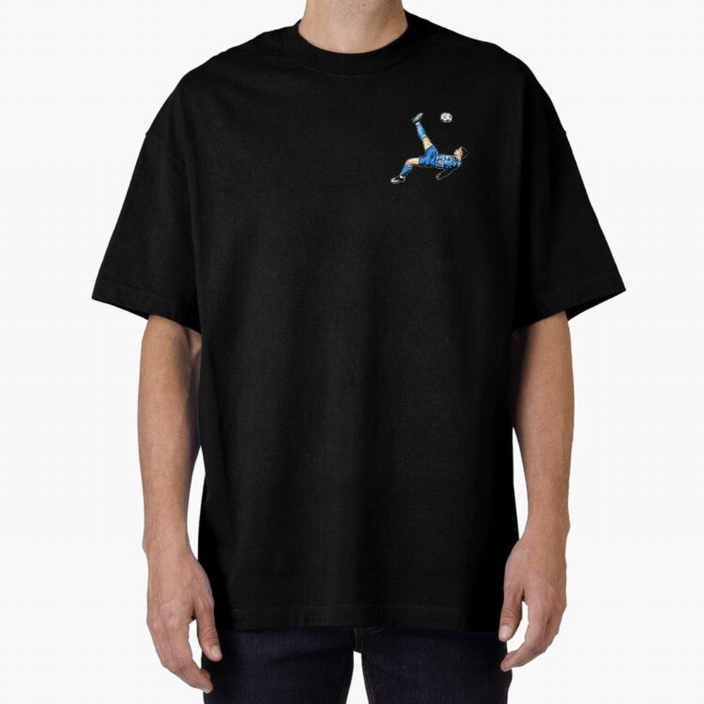 CR7 KICK Oversized T-Shirt Elevate FIFA World Cup 2026 for Fans of Haaland and Mbappe and Brazil, Portugal and Argentina, Bringing Football History, Final Match Energy, Crowd Noise and Once in a Lifetime Moments; Ideal for Passionate Fans Who Love