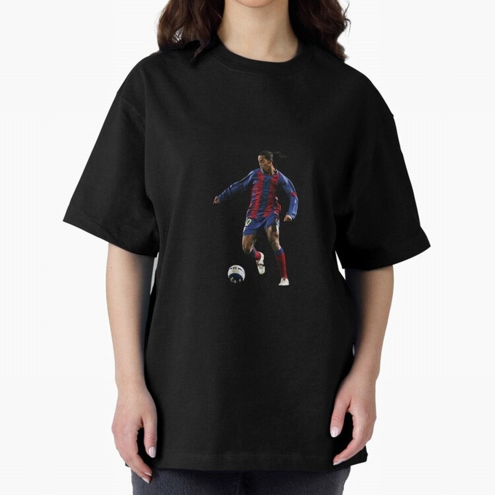 Ronaldinho Gaucho Oversized T-Shirt Carry National Pride through Match Day Hype around FIFA World Cup 2026 Group Stage, Neymar, England, France and Netherlands, Tournament Hype, Historic Matchups, Family Viewing Parties and Global Sports Pride;