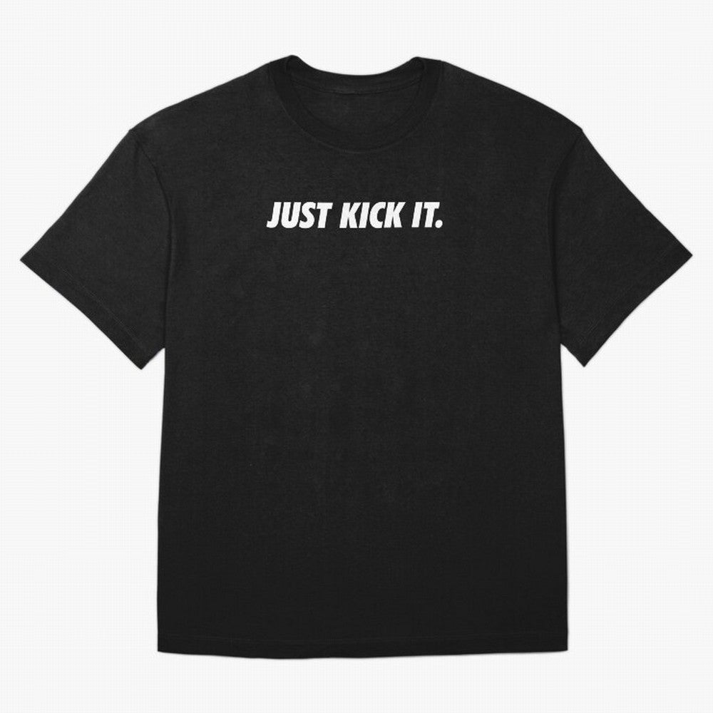 JUST KICK IT football soccer Oversized T-Shirt Stand Proud for FIFA World Cup 2026 USA Canada Mexico for Fans of Neymar, Haaland and Cristiano Ronaldo and Germany, Bringing Game Day Rituals, Football Legends, Country Pride and the Road to the