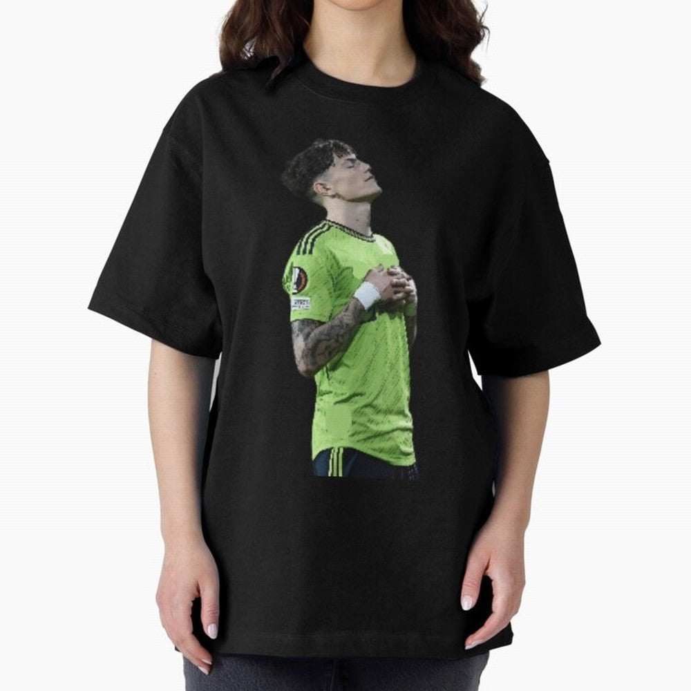 Garnacho Inner Peace Celebration Oversized T-Shirt Represent Fans Who Live for FIFA World Cup 2026 USA Canada Mexico with Haaland and Mbappe, France Energy, Champion Mindset, Group Stage Buzz, Knockout Tension and Passionate Fan Culture; Perfect