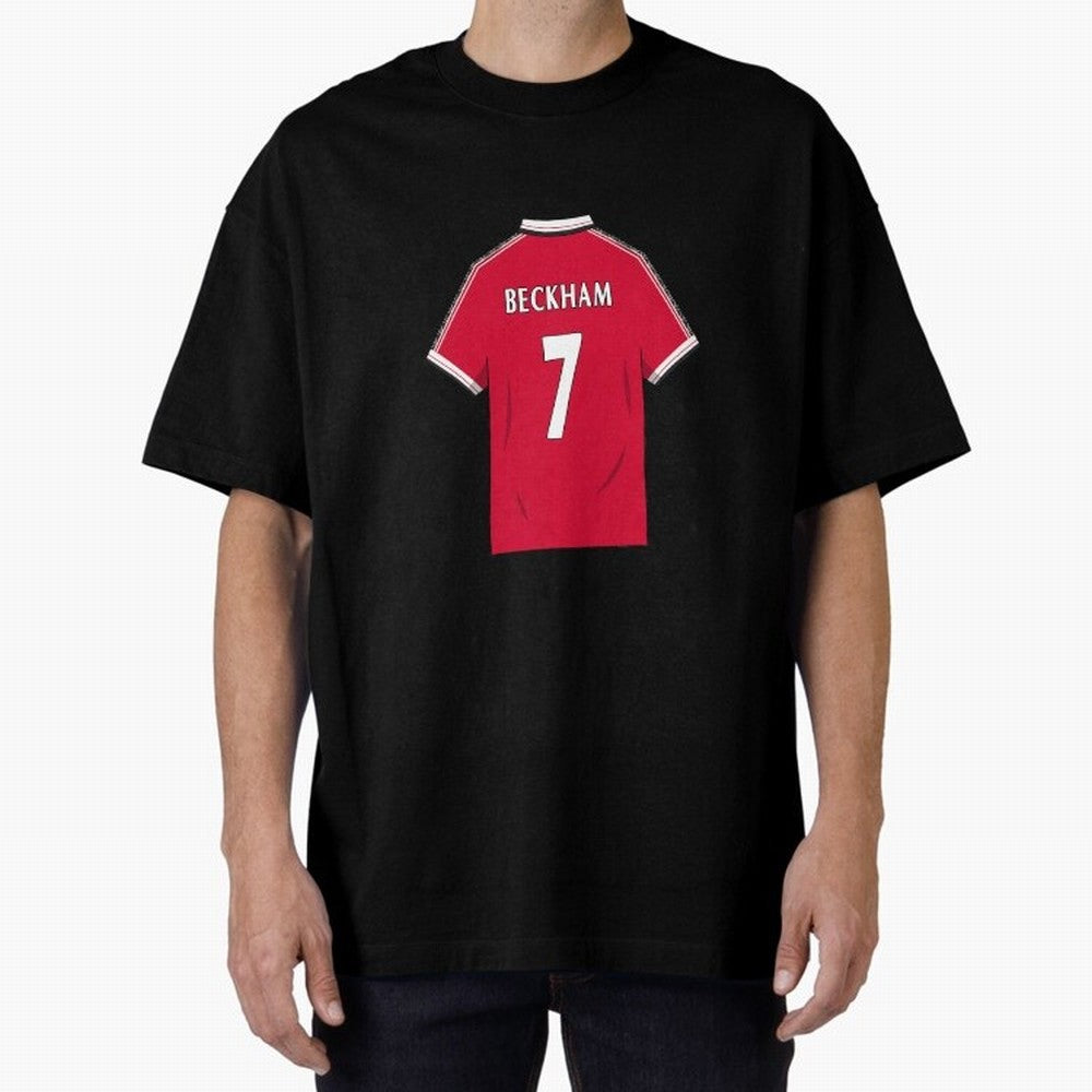 David Beckham 1999 Jersey Oversized T-Shirt Show Your Love for FIFA World Cup 2026 for Fans of Haaland and Mbappe and Portugal, Bringing Stadium Memories, Football Loyalty, International Chants and Championship Tradition; Ideal for Football Dads,